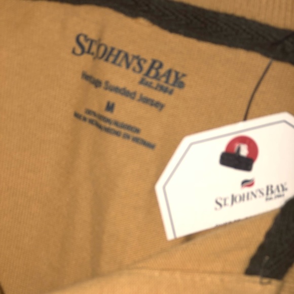 MENS ST.Johns Bay Mustard Long Sleeve Shirt MEDIUM - Picture 3 of 8